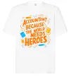 Футболка Оверсайз Accountant heroes Белый фото