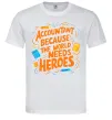 Мужская футболка Accountant heroes Белый фото