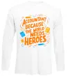 Лонгслив Accountant heroes Белый фото