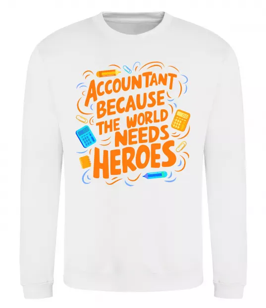 Свитшот Accountant heroes Белый фото