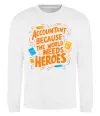 Свитшот Accountant heroes Белый фото