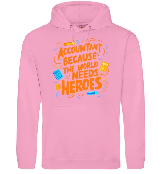 Жіноча толстовка (худі) Accountant heroes Рожевий фото