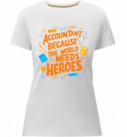 Жіноча преміум футболка Accountant heroes