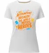 Женская премиум футболка Accountant heroes Белый Женская премиум футболка Accountant heroes Белый фото