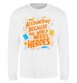 Свитшот Accountant heroes Белый фото
