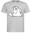 Чоловіча футболка Simon cat thinking Сірий фото