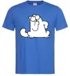 Чоловіча футболка Simon cat thinking Яскраво-синій фото