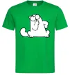 Чоловіча футболка Simon cat thinking Зелений фото