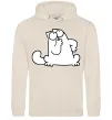 Женская толстовка (худи) Simon cat thinking Таш фото