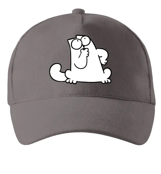 Кепка Simon cat thinking Серый фото