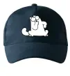 Кепка Simon cat thinking Темно-синий фото