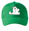 Кепка Simon cat thinking Зеленый фото