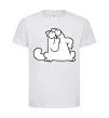 Детская футболка Simon cat thinking Белый фото