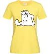 Женская футболка Simon cat thinking Лимонный фото