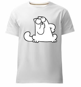 Чоловіча преміум футболка Simon cat thinking Чоловіча преміум футболка Simon cat thinking
