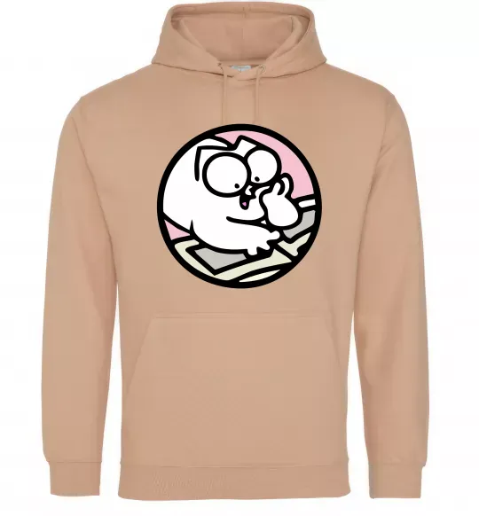 Жіноча толстовка (худі) Кіт Саймон читає Пісочний фото