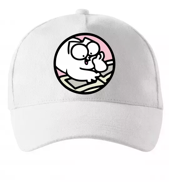 Кепка Кіт Саймон читає Белый фото