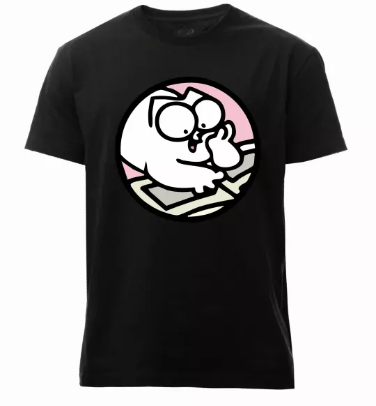 Чоловіча преміум футболка Кіт Саймон читає Чорний фото