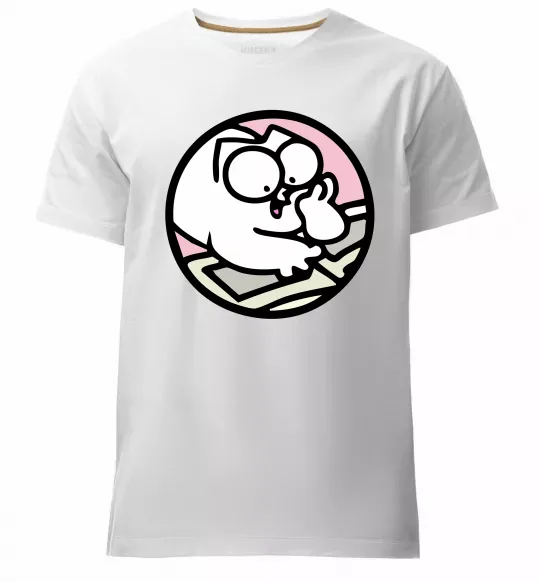 Чоловіча преміум футболка Кіт Саймон читає Білий фото