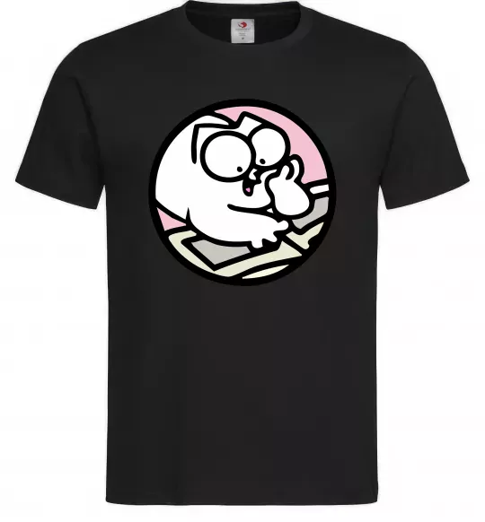 Чоловіча футболка Кіт Саймон читає Чорний фото