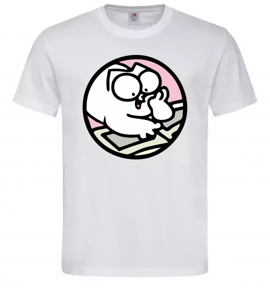 Чоловіча футболка Кіт Саймон читає Білий фото