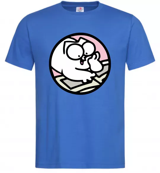 Чоловіча футболка Кіт Саймон читає Яскраво-синій фото