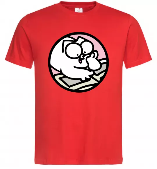 Чоловіча футболка Кіт Саймон читає Червоний фото