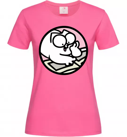 Жіноча футболка Кіт Саймон читає Яскраво-рожевий фото