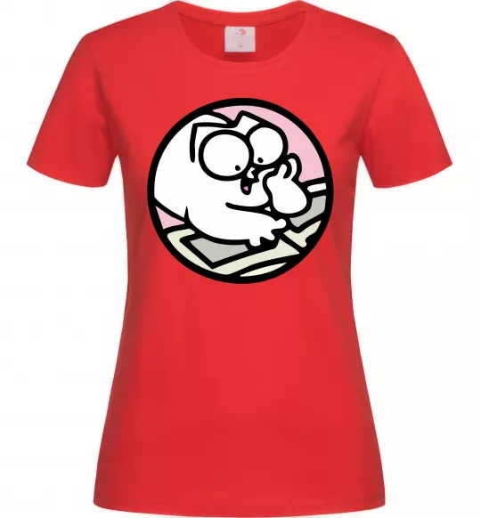 Жіноча футболка Кіт Саймон читає Червоний фото