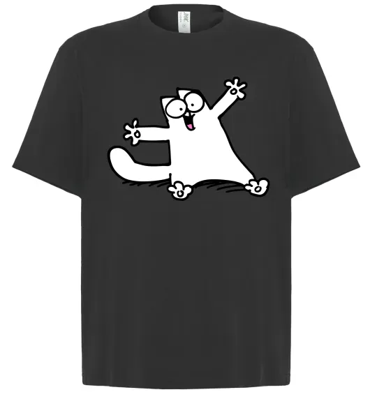 Футболка Оверсайз Саймон кіт Чорний фото