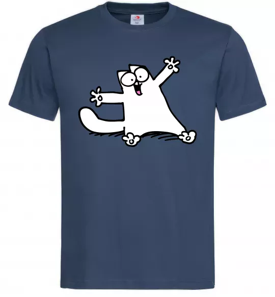 Чоловіча футболка Саймон кіт Темно-синій фото