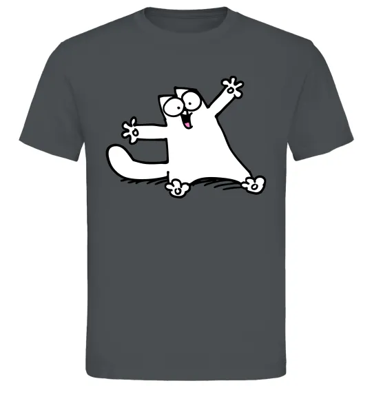 Чоловіча футболка Саймон кіт Графіт фото