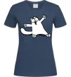 Жіноча футболка Саймон кіт Темно-синій фото