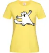Жіноча футболка Саймон кіт Лимонний фото