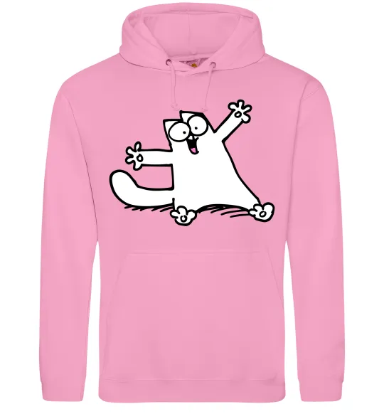 Чоловіча толстовка (худі) Саймон кіт Рожевий фото