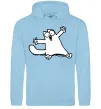 Чоловіча толстовка (худі) Саймон кіт Блакитний фото