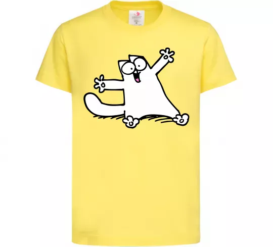 Детская футболка Саймон кіт Лимонный фото