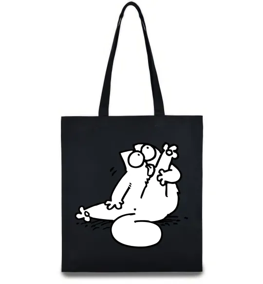 Эко-сумка Simon cat чистюля Черный фото