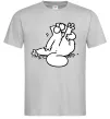 Чоловіча футболка Simon cat чистюля Сірий фото