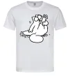 Чоловіча футболка Simon cat чистюля Білий фото