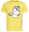 Чоловіча футболка Simon cat чистюля Лимонний фото
