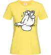 Женская футболка Simon cat чистюля Лимонный фото