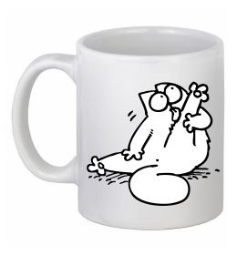 Чашка керамическая Simon cat чистюля