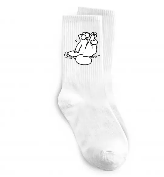Носки Simon cat чистюля Белый фото