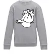 Детский Свитшот Simon cat чистюля Серый меланж Детский Свитшот Simon cat чистюля Серый меланж фото