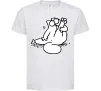 Детская футболка Simon cat чистюля Белый фото