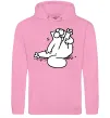 Чоловіча толстовка (худі) Simon cat чистюля Рожевий фото