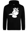Жіноча толстовка (худі) Simon cat чистюля Чорний фото