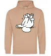 Жіноча толстовка (худі) Simon cat чистюля Пісочний фото