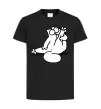 Дитяча футболка Simon cat чистюля Чорний фото